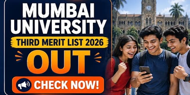 Mumbai University Third Merit List 2026 Out for UG Programs; Check College-Wise Merit List PDFs